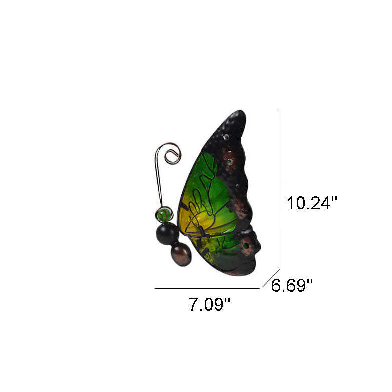 Solar Glass Butterfly Outdoor LED Decorative Garden Light-xinru