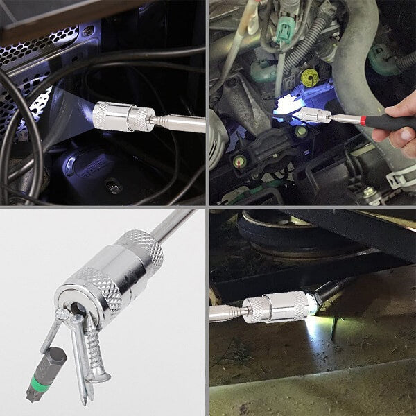 Magnet Pickup Tool Telescoping Include 8 lb LED Light Magnet Stick-xinru