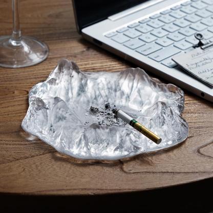 Crystal Glass Iceberg Ashtray-xinru shop