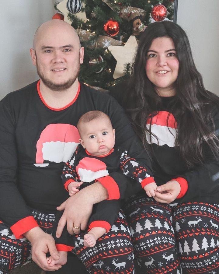 Plus Size Santa Hat Pattern Family Matching Pajamas Sets-xinru shop