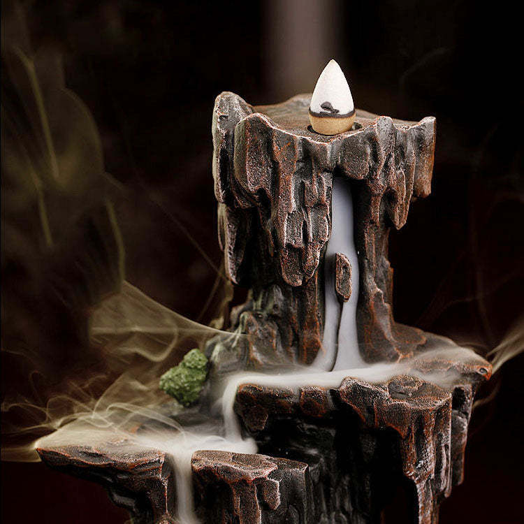 Rocky Mountain Waterfall Incense Burner-xinru