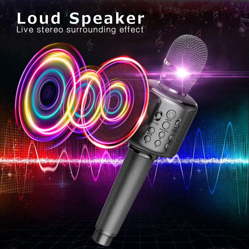 Portable Handheld Wireless Bluetooth Microphone Speaker-xinru