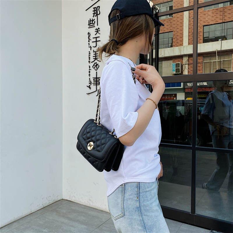 シンプルなワンショルダーチェーンバッグメッセンジャーバッグ-xinru shop