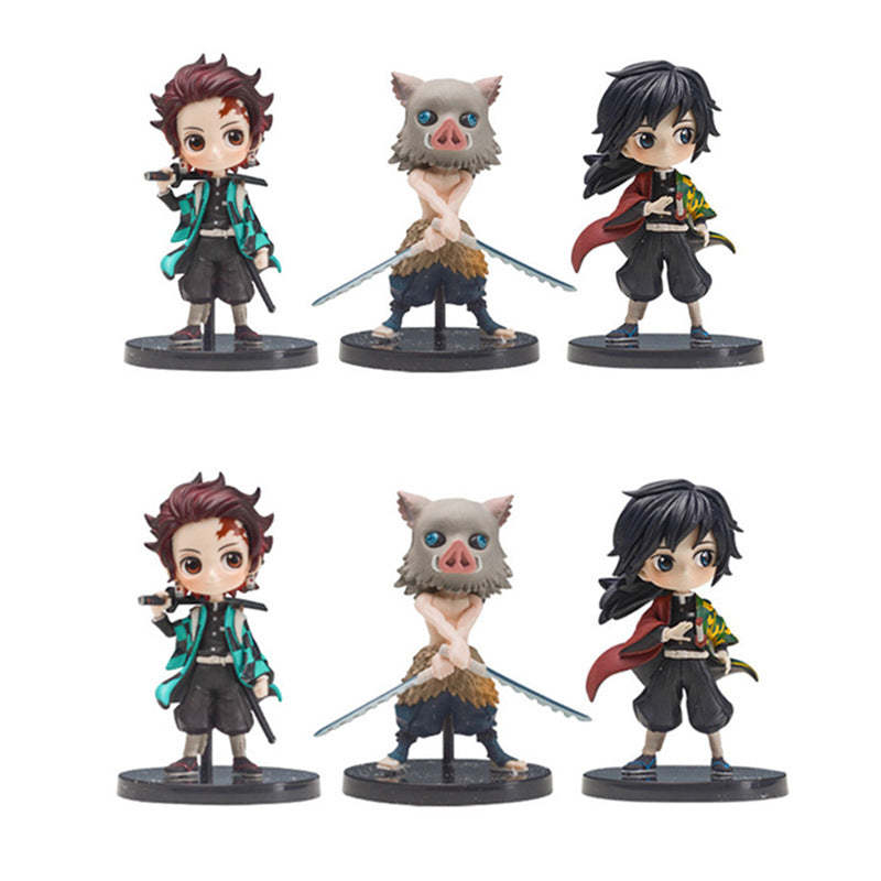 Demon Slayer Action Figure Kimetsu Giyuu Inosuke Tanjirou Nezuko Zenits-xinru