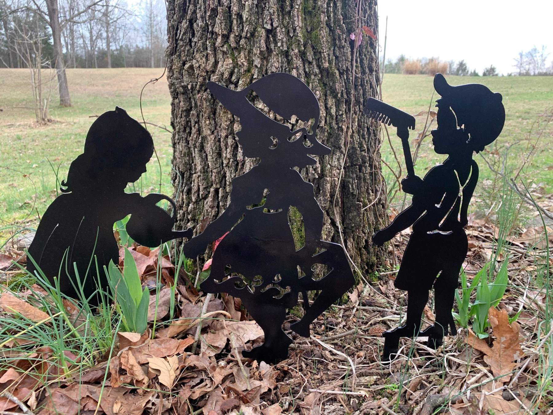 3Pc Yard Art Garden Insert Kid Insert Yard Decoration-xinru