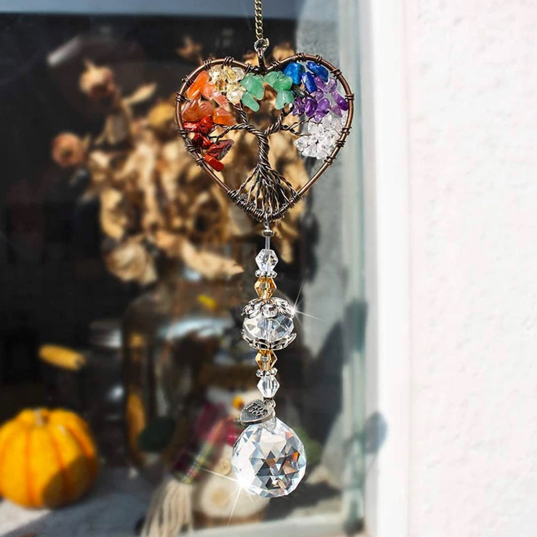 Suncatcher Diy Tree Of Life Pendant Love Sun Catcher Pendant-xinru