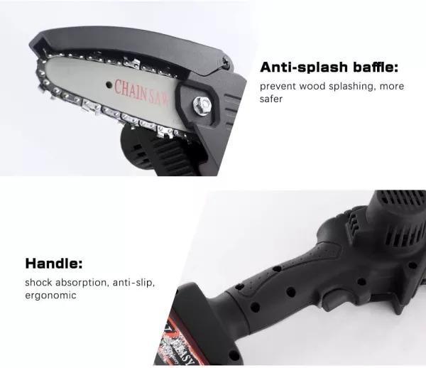 4 Inch Cordless Hand-Held Mini Electric Chainsaw-xinru
