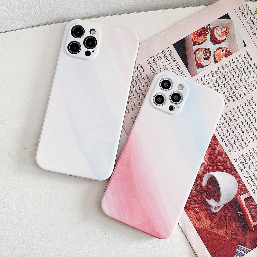 Gradient Glitter Marble Case-xinru