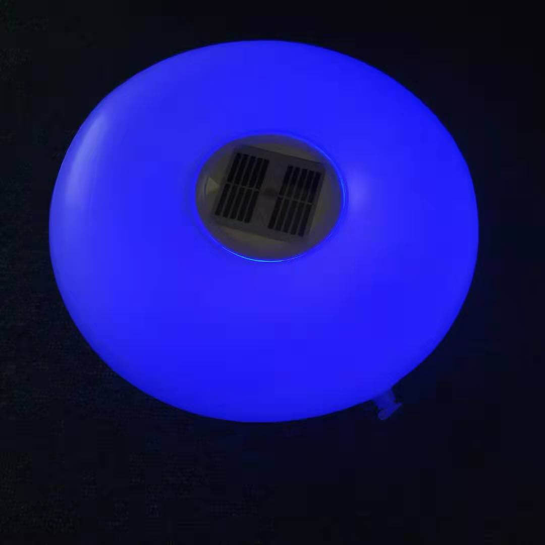 Solar Round Pool Light LED Inflatable Outdoor Waterproof Floating Light-xinru