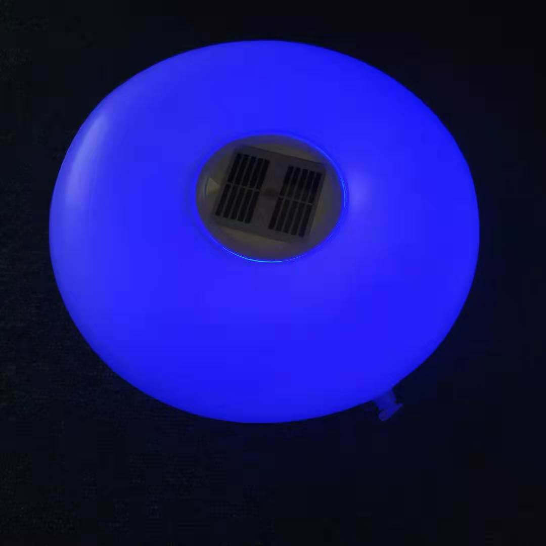 Solar Round Pool Light LED Inflatable Outdoor Waterproof Floating Light-xinru