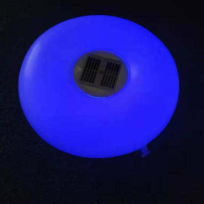 Solar Round Pool Light LED Inflatable Outdoor Waterproof Floating Light-xinru