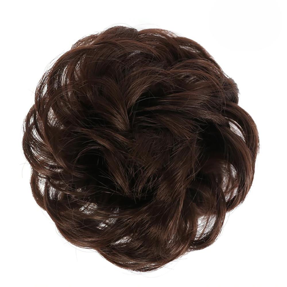 Natural Look Synthetic Messy Hair Bun Scrunchie Extension-xinru