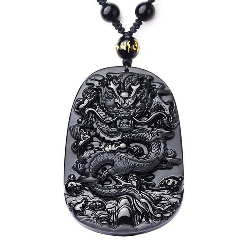 Tibetan Black Obsidian Amulet-xinru shop