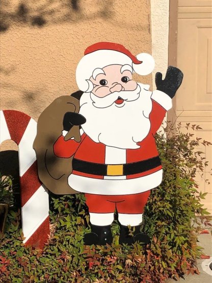 Surprise and Interesting Christmas Decoration-Christmas Yard Decoration Wood Art-xinru shop