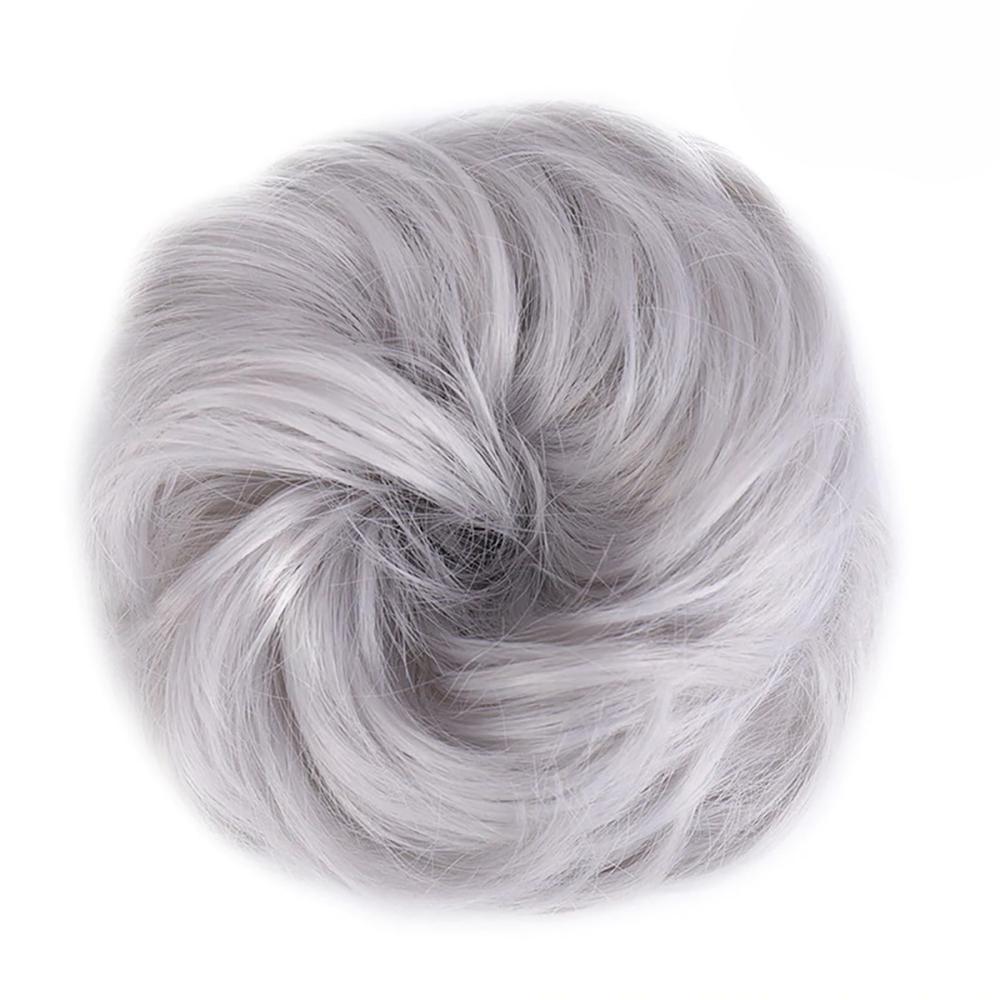 Natural Look Synthetic Messy Hair Bun Scrunchie Extension-xinru