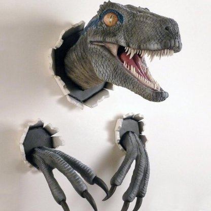 Wall Bursting Velociraptor Decorations-xinru