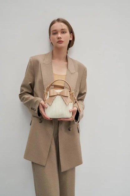 ボウチェーンクロスボディバッグ-xinru shop