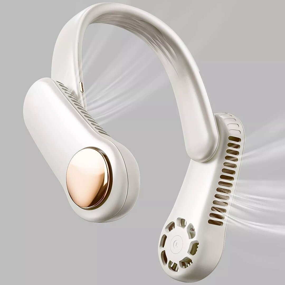 Upgraded Portable Neck Fan 350鎺砇otation Bladeless Personal Neck Fan-xinru
