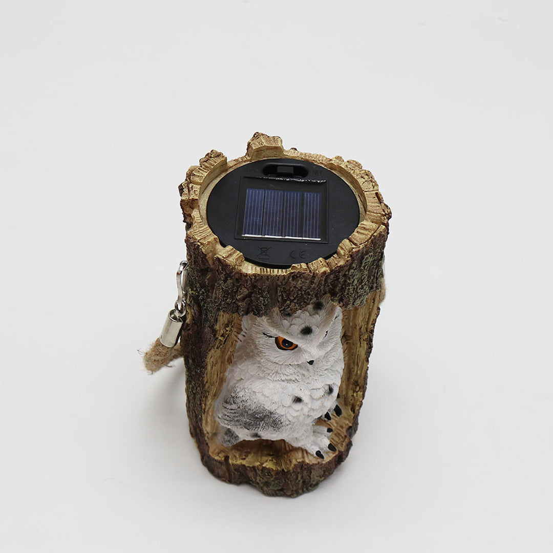 Solar Owl Garden Decorations LED Waterproof Hanging Lanterns-xinru