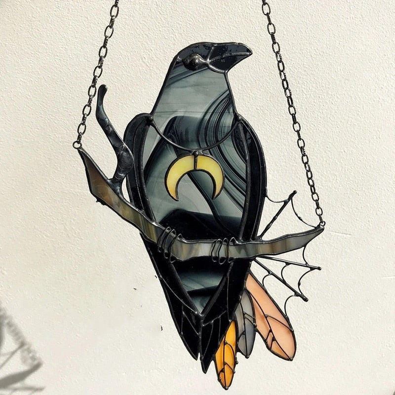 Toyfunny Mysterious Crow Witch Decoration Crafts Hanging-xinru