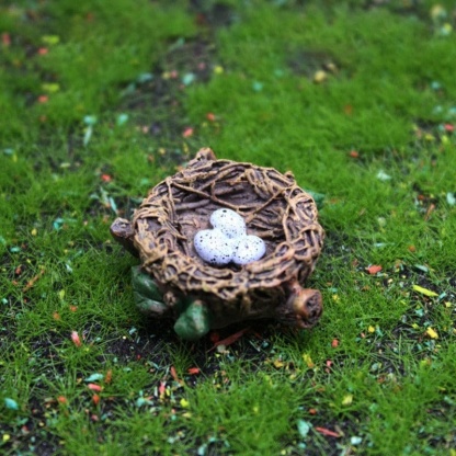 Figurines Simulation Cute Miniature Bird Resin Magpie Mini Dollhouse Decor-xinru