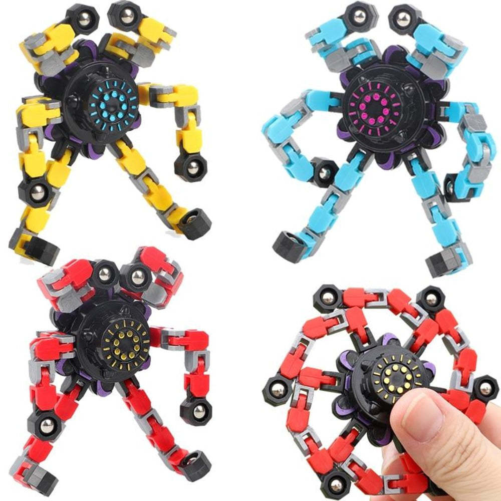 Transforming Robot Finger Fidget Spinner Gyro-xinru