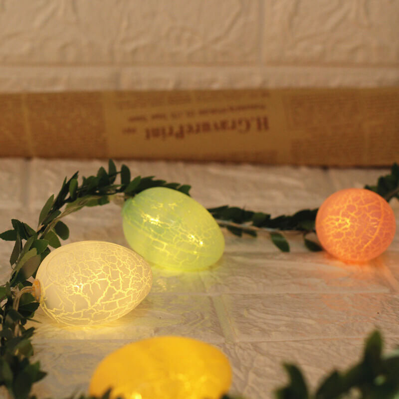 Easter Cracked Egg Rattan  String LED Decorative String Lights-xinru