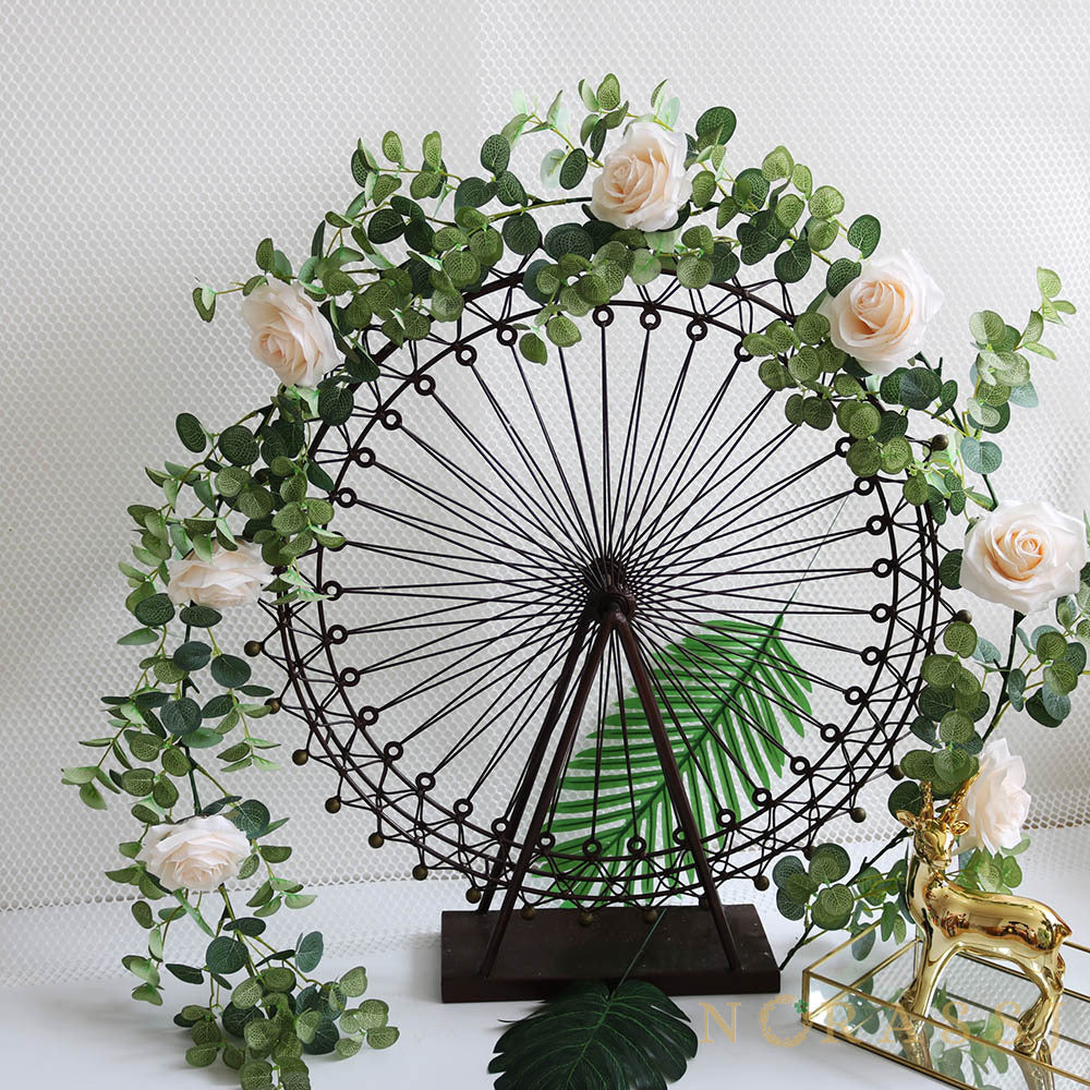 Artificial Rose Elegant Spring Garland  For Wedding-xinru