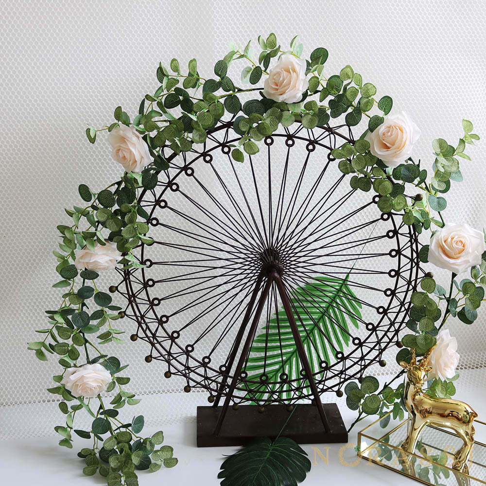 Artificial Rose Elegant Spring Garland  For Wedding-xinru