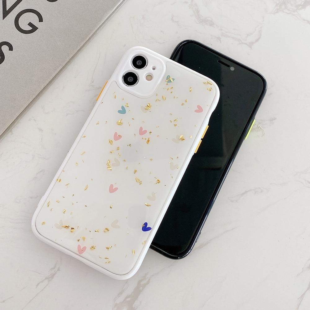 Cute Glitter Hearts Case-xinru