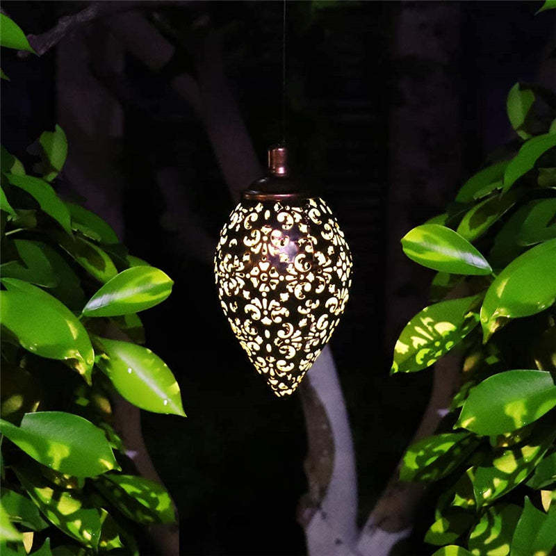 Hanging Metal Waterproof Solar Garden Light Garden Decoration-xinru