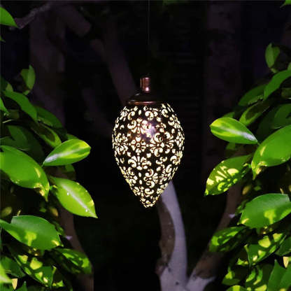 Hanging Metal Waterproof Solar Garden Light Garden Decoration-xinru