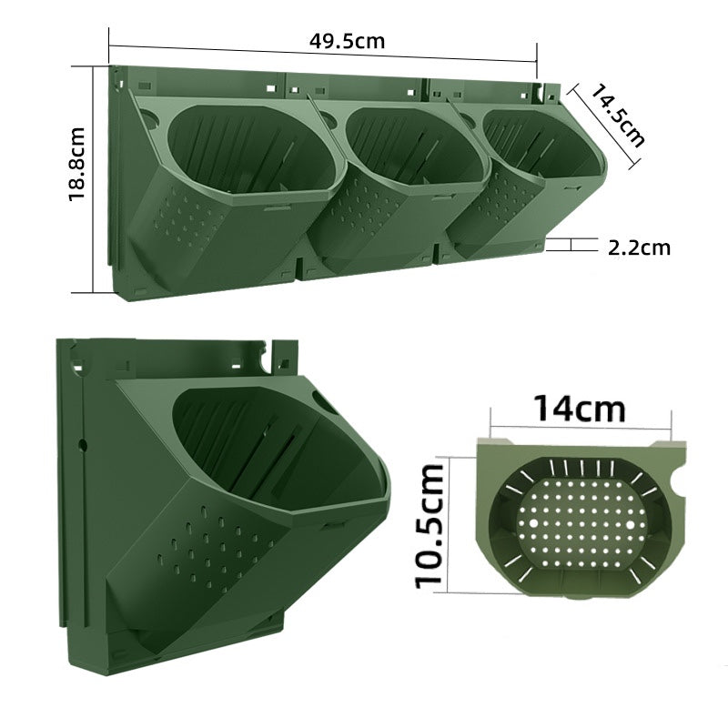 Stackable Wall Hanging Vertical Hanging Flower Pot-xinru shop