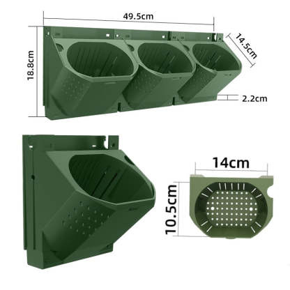 Stackable Wall Hanging Vertical Hanging Flower Pot-xinru shop