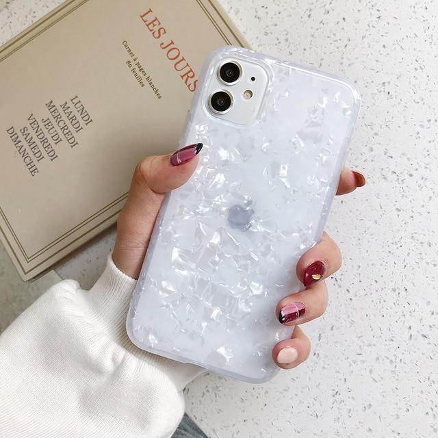 Glitter Shell Pattern Case-xinru