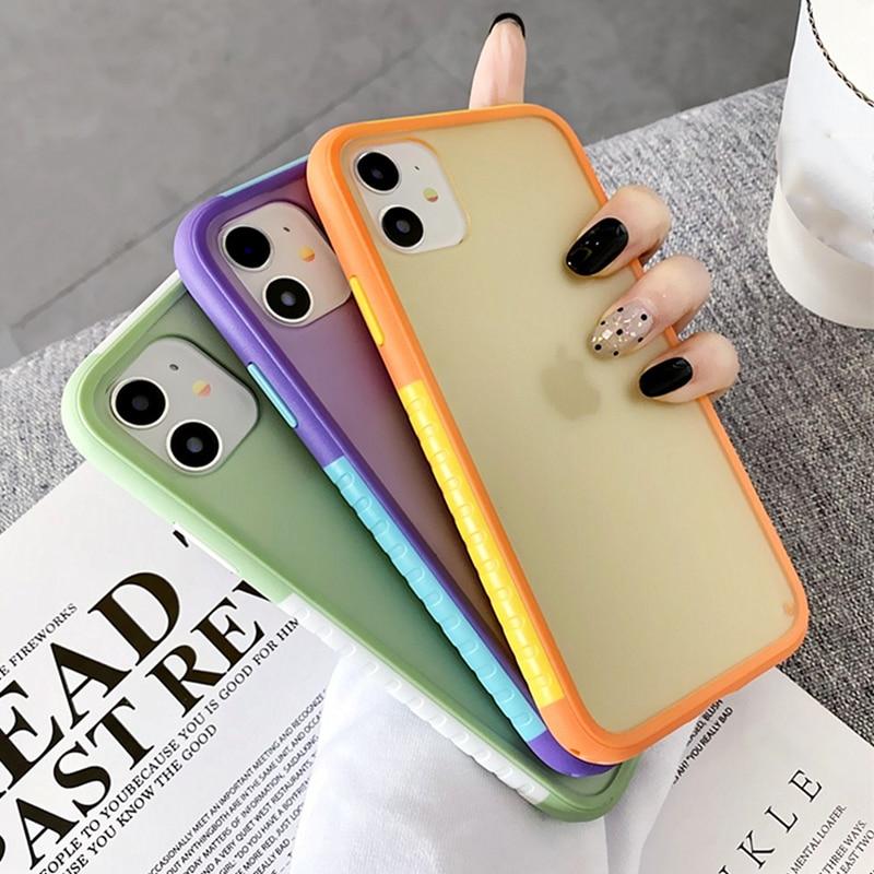 Cute Splicing Candy Color Case-xinru