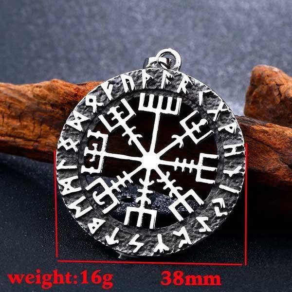 Women Vegvisir Viking Wayfinder Pendant Necklaces-xinru