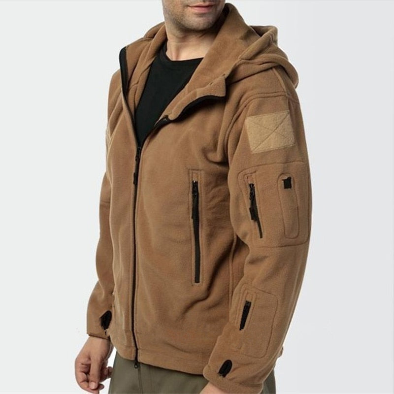 Men Jacket Sports Hooded Coat Hiking Outdoor Fishing-xinru