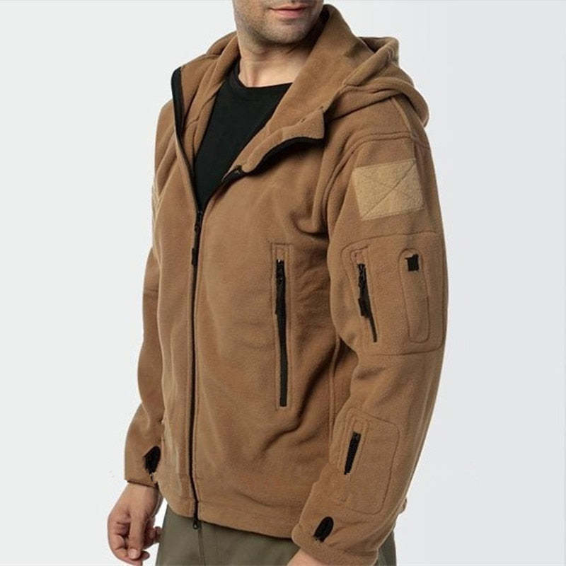 Men Jacket Sports Hooded Coat Hiking Outdoor Fishing-xinru