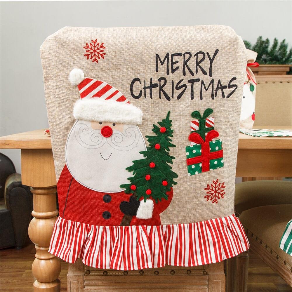 Merry Christmas Chair Back Covers-xinru shop
