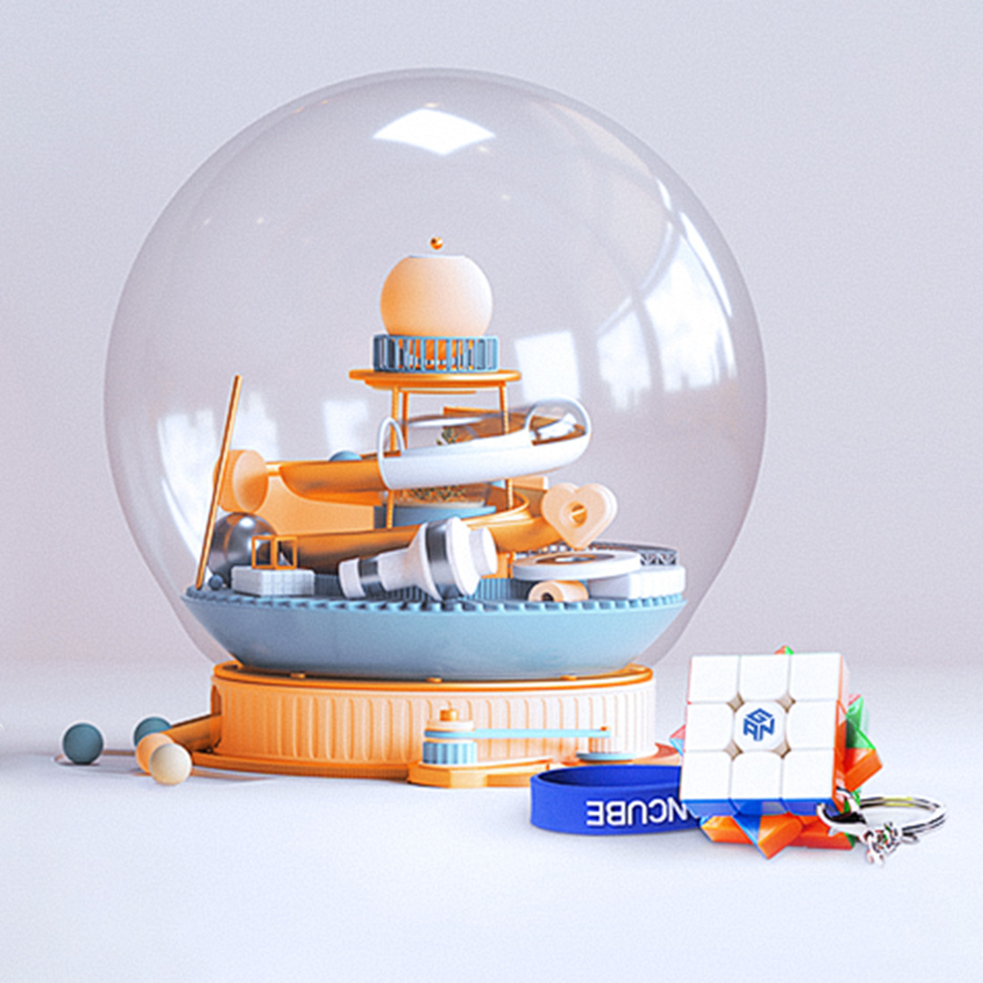 GAN 330 Keychain-xinru shop