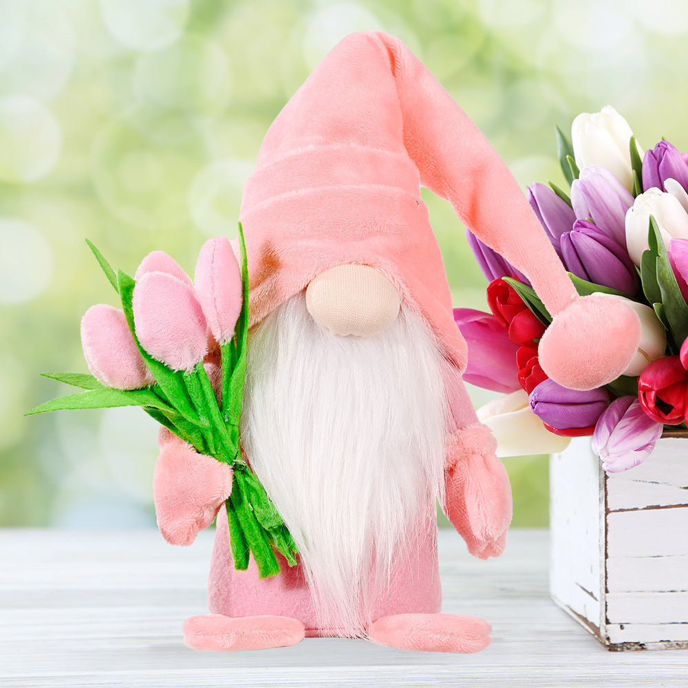 Mother's Day Gift Tulip Gnome Spring Home Decoration-xinru