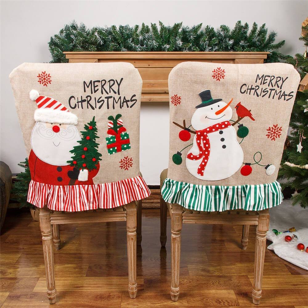 Merry Christmas Chair Back Covers-xinru shop