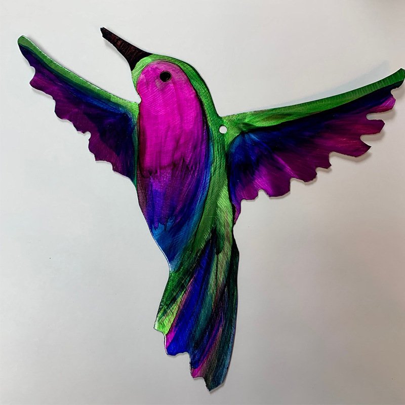 Hummingbirds Metal Art Yard Art-xinru shop