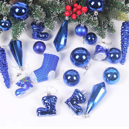 Nostalgic Painted Christmas Tree Ornaments, Set of 27-xinru shop