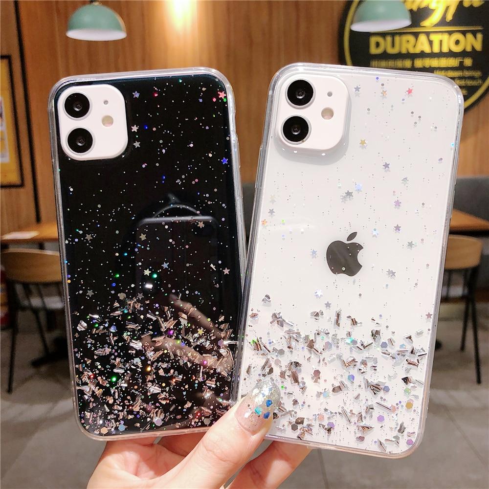 Colorful Glitter Plain Case-xinru