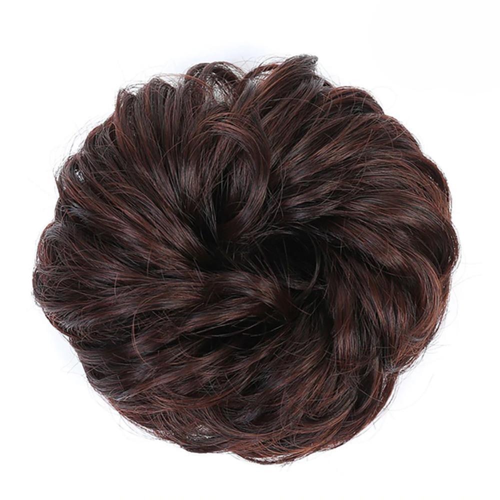 Natural Look Synthetic Messy Hair Bun Scrunchie Extension-xinru