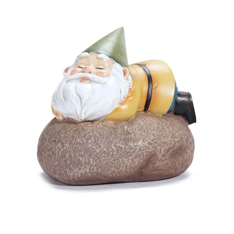 Lazy Gnome Solar Light Garden Decoration-xinru