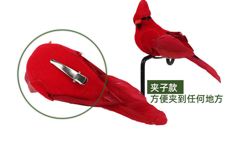 Artificial Fake Parrot Feather Bird Parrot Garden Home Decor Yard Lawn Ornament-xinru