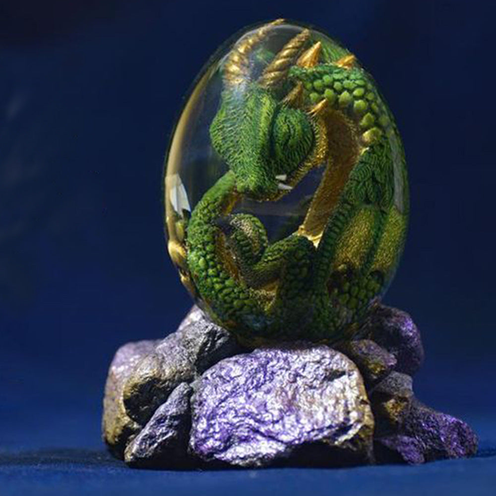 Baby Dragon Lava Dragon Egg Resin Statue Dinosaur Egg-xinru